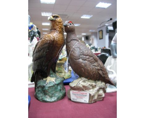 The Famous Grouse Scotch Whisky Royal Doulton "Grouse" Liquor Bottle/Decanter; together with Whyte &amp; Mackay Scotch Whisky