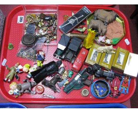 Westair Model Figures, novelty pencil sharpeners, 1977 Hong Kong Darth Vader, novelty figures etc:- One Tray