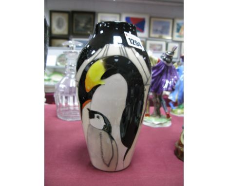 A Moorcroft Pottery Vase, painted with the 'Antarctica' pattern, designed by Vicky Lovatt, numbered edition 117, signed, impr