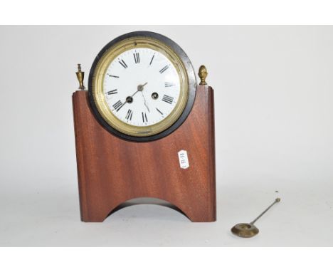 Early 20th century mantel clock, the numbered movement signed C&amp;S No 12836, case height approx 28cm max