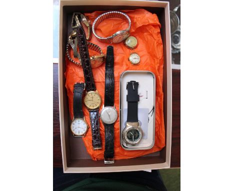 Tray of assorted Wristwatches inc. Lanco, Rotary, Medana etc 