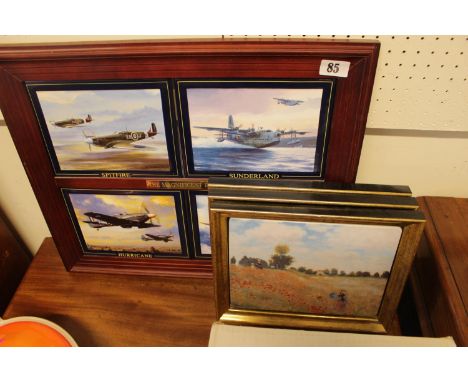 Collection of Bradex Davenport The Magnificent Four and 3 Bradex ceramic plaques 