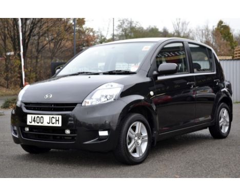 A Daihatsu Sirion SE 1298cc petrol engine, automatic, registration number J400 JCH (first registered 16th February 2008), 140