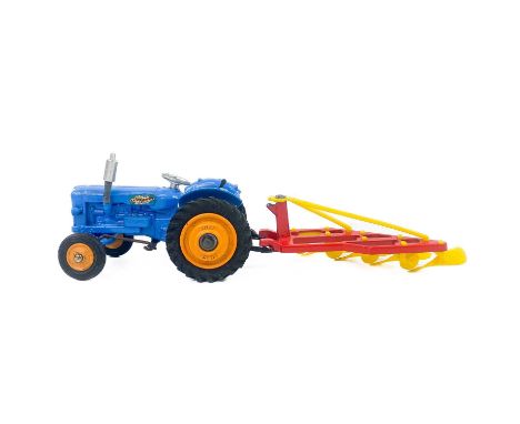 Corgi - Tractor and Plough ( 2 items) Comprising:Corgi boxed (no. 55) Fordson "Power Major" tractor. Model in mint condition 