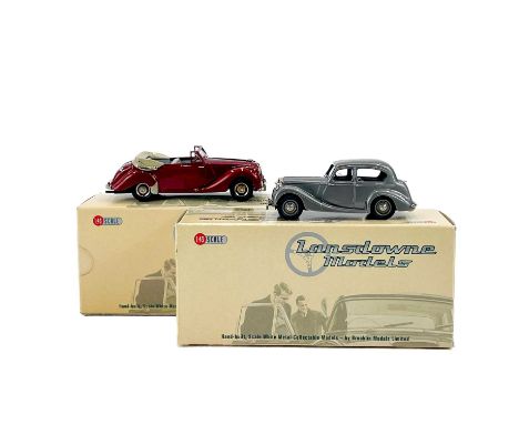 Lansdowne Models 1940's Cars (x2): Lagonda & Sunbeam Talbot. Comprising:1949 Lagonda 2.6 litre Drop Head Coupe "metallic red"