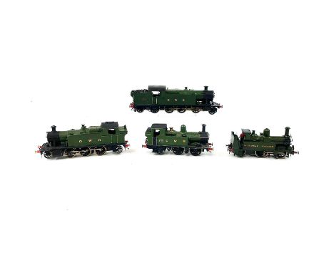 Whitemetal GWR Interest Tank Engines (x4) Comprising:1) 0-4-2T 517 class earlier number No 14362) 2-8-2T Freight engine No. 7