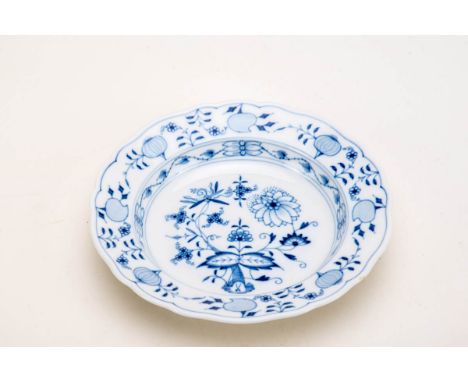 24 cm 1.Wahl kobaltblau unterglasur Teller Meissen chinesische Blumenmalerei 