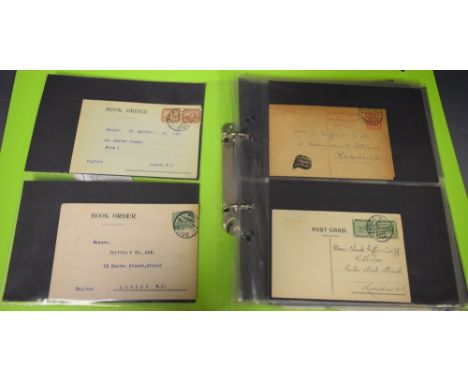 Stamps - Egypt postal history and first day covers in album