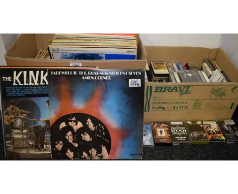 Vinyl Records - 1960s and later 7 and 12 inch Singles and LP's inc, The Kinks; The Goons, Ink Spots;  The Hollies; Jethro Tul