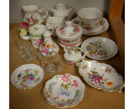 Ceramics - a Royal Crown Derby Posie pattern trinket dish, other floral printed china, Abbeydale, Aynsley, hammersley; qty