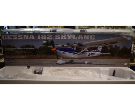 A Topgun Park Flite model electric RTF semi scale model aircraft, Cessna 182 Skylane