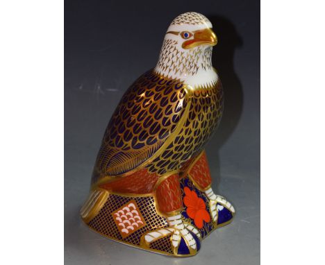 Royal Crown Derby paperweight - a bald eagle, first quality, no stopper