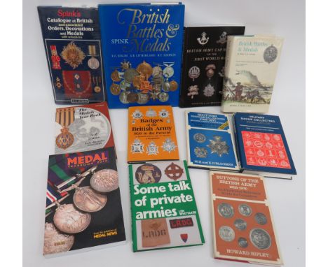 Selection of Badge and Medal Booksincluding Military Badge Collecting by Gaylor ... Buttons Of The British Army 1855-1970 by 
