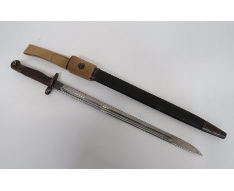 London Regiment Interwar Dated SMLE Bayonet17 inch, single edged blade with narrow fuller.  The forte with maker 'Sanderson' 