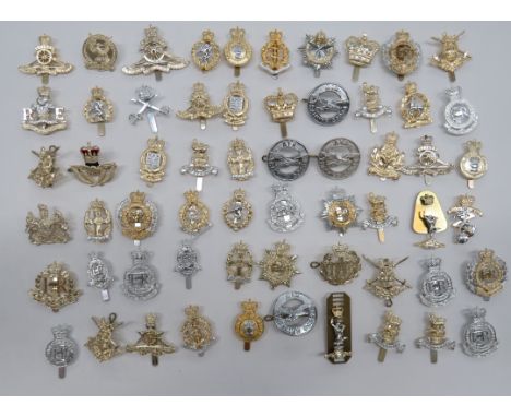 Selection of Anodised Corps Cap Badgesincluding QC Gurkha Army Service Corps ... QC RE ... QC Intelligence Corps ... QC Gener