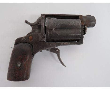 Deactivated Bulldog Pocket Pistol11.5 mm, 1 inch barrel.  Large fluted, five shot cylinder.  Solid frame body with rear loadi