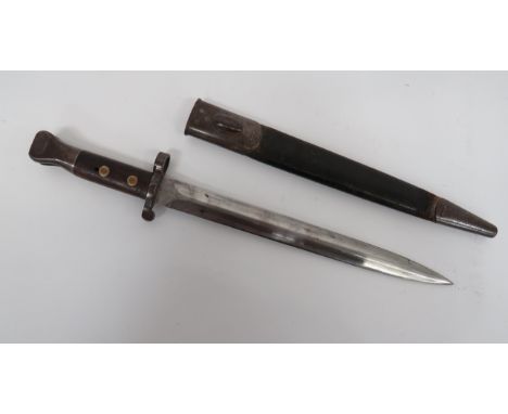 Yorkshire Regiment P1888 MK1 2nd Type Metford Bayonet12 inch, double edged blade.  The forte with maker 'Wilkinson London'.  