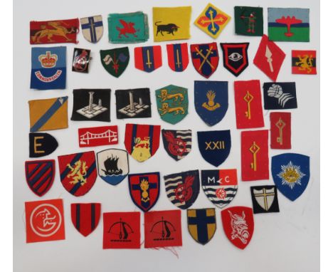 Selection of Various Formation Badges Including Engineersincluding printed 29th Engineer Group ... Embroidery 23rd Engineer G