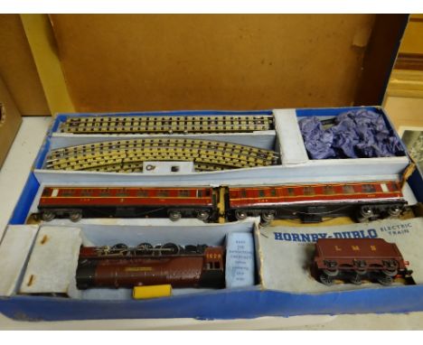 A Hornby Dublo electric train set with The Duchess of Atholl engine Condition Report: please request via email. Condition rep