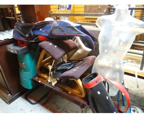 A parcel of mixed items including clear plastic mannequin, another mannequin ETC Condition Report: please request via email. 