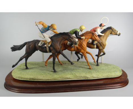 A Border Fine Arts limited edition (230/250) equestrian group entitled 'Geenty', dated 1988 Condition Report: please request 