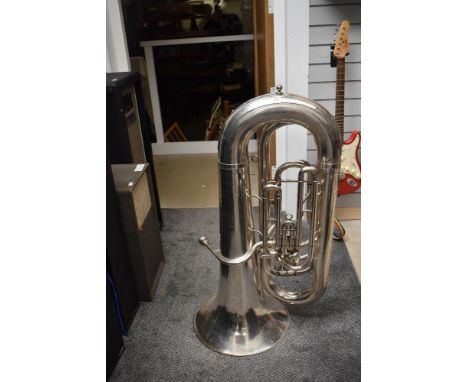 A Boosey and Hawkes Tuba, serial number 471787, in soft ritter travel bag