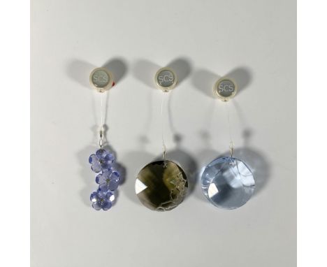A three piece collection featuring the 2009, 2010, and 2011 joining/renewal gifts for SCS members. Swarovski marking. Largest