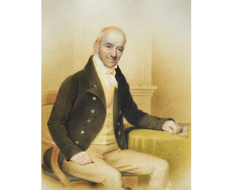 British School (19th century), Portrait of a Gentleman, watercolour, unsigned, 29cm x 24cm, gilt framed (91cm x 73cm)
