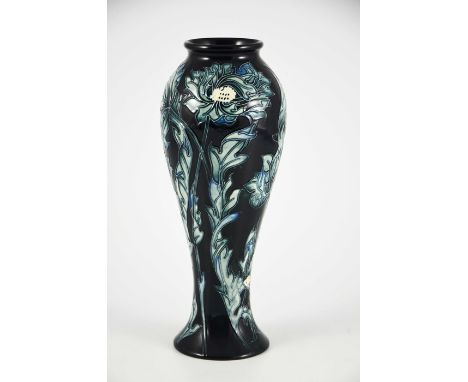 Michelle Martin for Moorcroft, a Guinevere limited edition vase, 2003, inverse baluster form, 74 of 75, impressed marks, sign