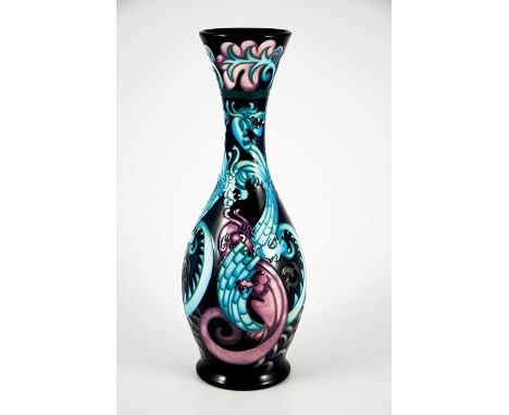 Kerry Goodwin for Moorcroft, an Amphisbaena limited edition vase, 2006, elongated baluster form, 6 of 100, impressed marks, s