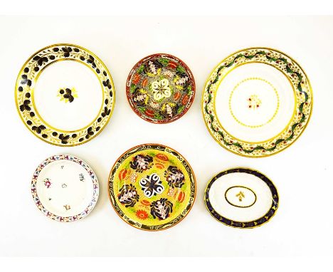 Wedgwood creamware, Worcester and New Hall dishes