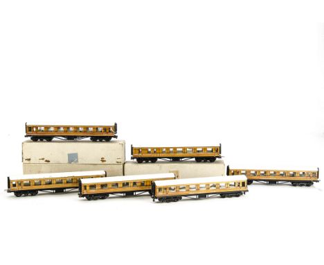 Trix Twin Railway 00 Gauge Scale Length Coaching Stock: a rake of pre-war LNER coaches comprising Restaurant Cars (2), Ist Cl