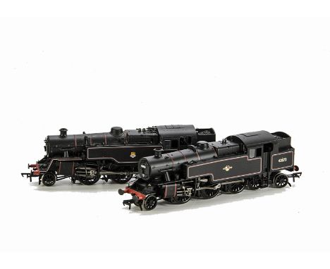 Two Bachmann 00 Gauge BR 4MT Tank Locomotives: comprising ref 32-352 'Standard 4MT' Class 2-6-4T as no 80032 in lined BR blac