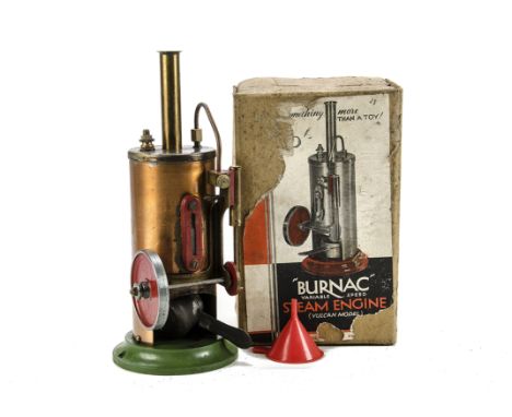 From the Ted Laker Collection - Lot 747 to Lot 751 - A 'Burnac' Live Steam Spirit-fired  Stationary Engine: the 'deluxe' Vari