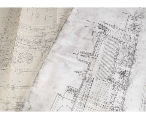 A Collection of Locomotive Engineering and other Drawings: comprising an undated Stratford Works 1/8 scale drawing of a Great