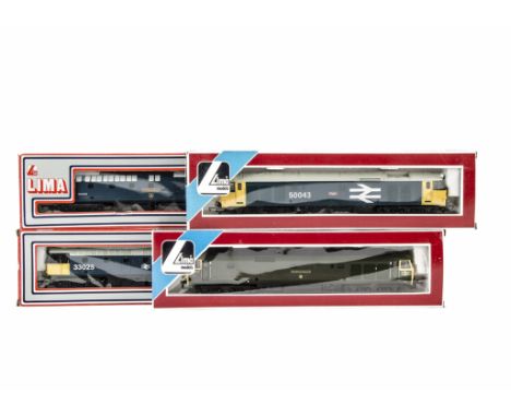 Lima 00 Gauge Diesel Locomotives: including Class 50 'Eagle' in BR large-logo blue, another 'Sir Edward Elgar' in GW150 green