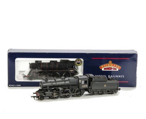Two Bachmann 00 Gauge class 4MT Tender Locomotives: comprising 32-950 BR Standard 2-6-0 no 76053 in lined BR black, and Bachm