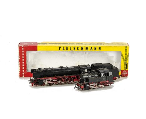 Fleischmann HO Gauge Locomotives: comprising ref 4170 4-6-2 tender locomotive 01 220 and ref 4029 0-6-0 tank locomotive 80 00