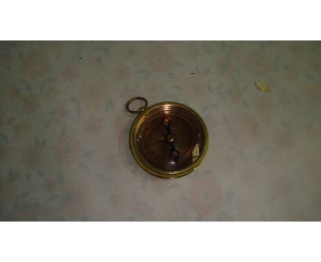 Brass antique style compass