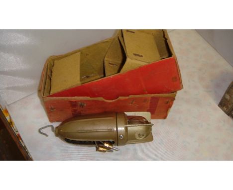 Vintage car inspection lamp with original box