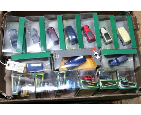 28 Corgi Classics. 11x Bedford CA vans- Pickfords, Evening Standard, The Guardian/Evening News, Corgi, Express Dairy, AA Road