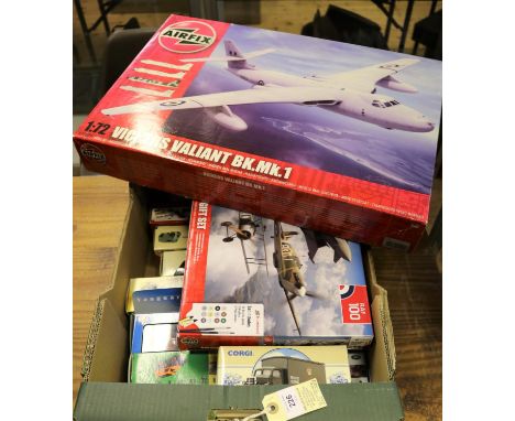20 Various Makes. 2 unmade Airfix 1:72 kits. An RAF Centenary Gift Set comprising Sopwith Camel, Spitfire and a Eurofighter T