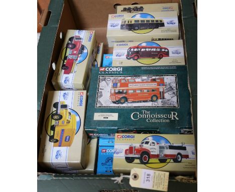 15 Corgi Classics. Weymann Single Deck Bus, Leicester City Transport. AEC Regal WYE Valley Motors. Guy Arab Utility, Midland 