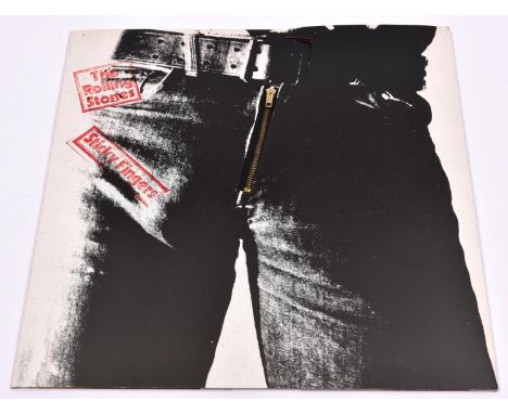 The Rolling Stones - Sticky Fingers. Rolling Stones Records 12" vinyl record. 1971, COC-59100-A4 COC-59100-B4. With poster/tr