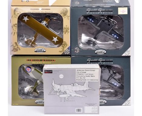 5 American Coin Bank Aircraft. 4x Gearbox Collectibles- Stinson Reliant, Royal Navy FK810. 2 Grumman Goose, U.S. Navy and a S