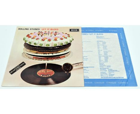 The Rolling Stones - Let It Bleed. Decca stereo 12" vinyl record. 1969, XZAL-9363-P-IW XZAL-9364-P-2W. With poster and origin