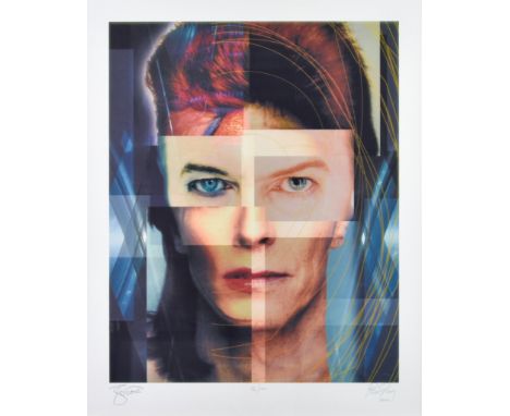 Rex Ray (1956-2015) - Lithograph in colours - "David Bowie 2002", limited edition 26 of 100, in modern frame and glazed, 15in