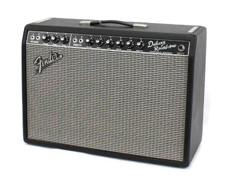 Fender '65 Deluxe Reverb-Amp guitar amplifier, made in USA, ser. no. AC106342, with dust cover, manual and foot switch 