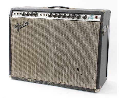 1975 Fender Twin Reverb guitar amplifier, made in USA, chassis no. B08796 