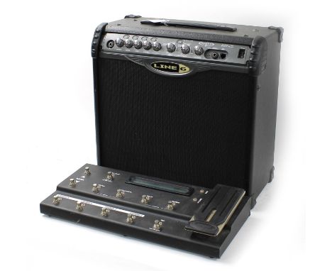 Line 6 Spider II 30 watt guitar amplifier, with Line 6 FBV Shortboard pedal (2) 